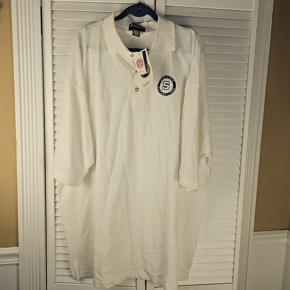 NWT Vintage Ultra Club Collection Penn State Nittany Lion S Logo Polo Shirt XXXL